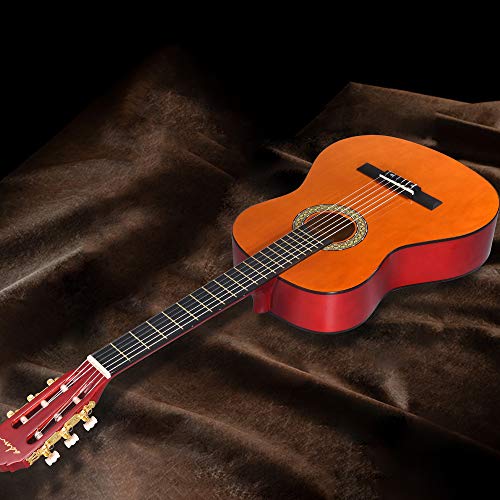 ADM Full Size Classical Nylon Strings Acoustic Guitar 39 Inch Classic Guitarra Starter Bundle