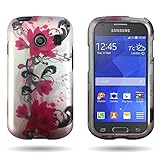 Samsung Galaxy Ace Style S765C Purple Lily Floral Design Hard Case Snap On Protector Cover - for Galaxy Ace Style, CoverON®