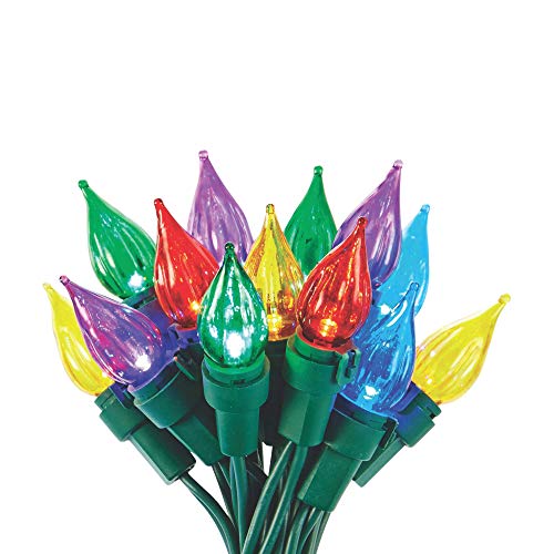 NOMA Heritage LED C3 Novelty Teardrop Christmas Lights 50 MultiColor