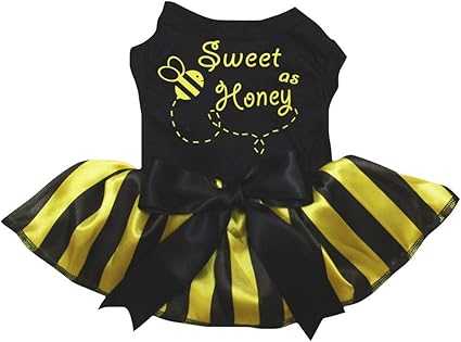 black and yellow striped dress
