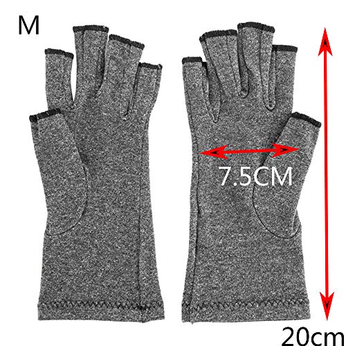 Arthritis Gloves Compression Joint Finger Pain Relief Hand Wrist Support Brace (M)