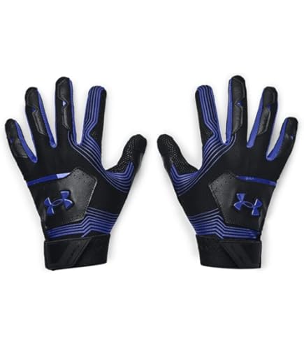 Under Armour Boys' Clean Up 21 Gloves, Black(008)/Royal, Youth