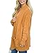 GRAPENT Women Casual Long Sleeve Open Front Cable Knit Texture Cardigan Sweater