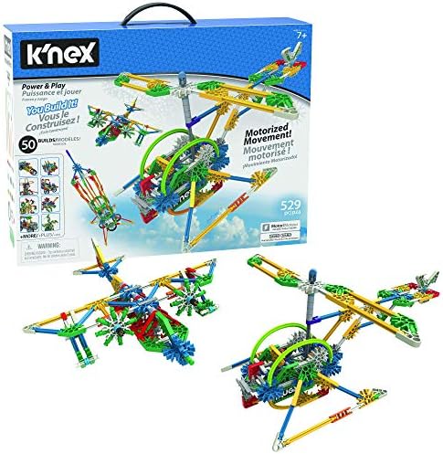 K Nex Imagine Power And Play Motorised Building Set Educational Toys For Kids 529 Piece Stem Learning Kit Engineering For Kids Fun And Colourful Building Construction Toys For Kids Aged 7