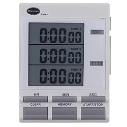 Brannan Digital Triple Kitchen Timer and Clock with