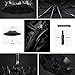 KAILEDI Umbrella, Automatically Opens / Closes Compact Umbrella, Outdoor Windproof Travel Golf Umbrella,Folding Short Umbrella (Black)