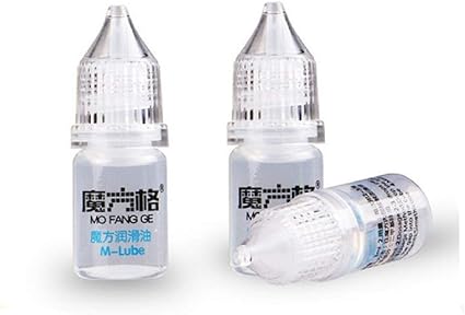 IndiaBuy 3x3x3 QIYI Black Background Rubiks Magic Smooth Speed Cube 3D-Puzzle Cube Recommended for 3-99 yrs (QIYI MOFANGGE M-LUBE 3ML Pack of 2)