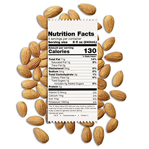 Elmhurst Unsweetened Milked Almonds 32 oz. Creamy & Delicious Almond Milk. More Nuts! More Nutrition! Gluten Free, Lactose Free, Vegan Beverage.