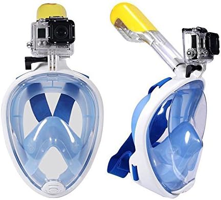 TKBOB Snorkel Mask Full Face with Gift 180° Panoramic View Gopro Mount Anti Fog Anti Leak Best For Adult Youth Diving Mask Set Full-face Easybreath Snorkeling Gear Scuba Mask