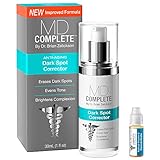 MD Complete by Dr. Brian Zelickson 2% Hydroquinone DARK SPOT Corrector (1.0 fl oz (30mL) + Bonus Retinol Vitamin C Serum) active ingredients 2% Hydroquinone and Retinol DSC_RVC