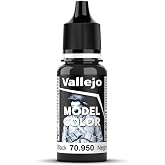 Vallejo Black Model Color Paint, 17ml