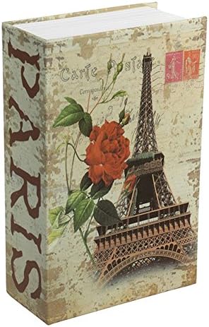Home Storage Safe Box Dictionary Book Bank Money Cash Jewellery Hidden Secret Security Locker ,Hidden Secret Diversion Book Safe Dictionary Book Secret Security Box With Password Lock (Paris, big)