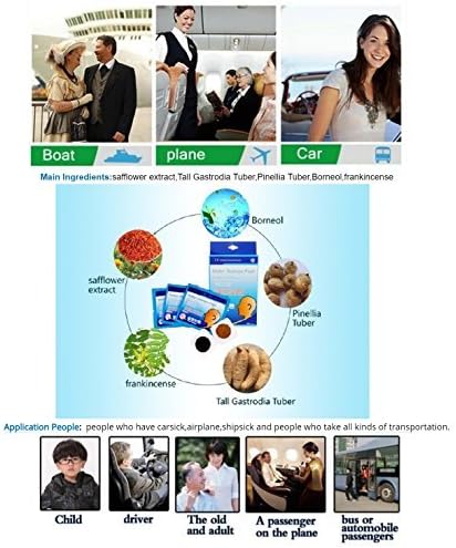 KONGDY® Motion Sickness Patches Anti Nausea Travel Pain Relief Car Sea Air CE FDA Certified (10) - Image 4