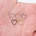 Miraculous Garden 10mm 5pcs Womens Multi-functional Heart Shaped Stainless Steel Cartilage Earring Hoop (5PCS Pack)
