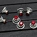 Newstarfactory Gorgeous Rhinestones Hair Spirals Clips Pack of One Dozen (Red)