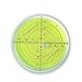 [2-Pack] Level Degree Mark - Bubble Level Measuring Tools - Ø66x10mm Large Spirit Bubble Surface Level Bullseye Round Inclinometers for PRO Measuring Tool (Green Liquid)