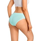 Husviuxin Women’s Disposable Underwear for Travel-Hospital Stays- 100% Cotton Panties Sky Blue(10pk)