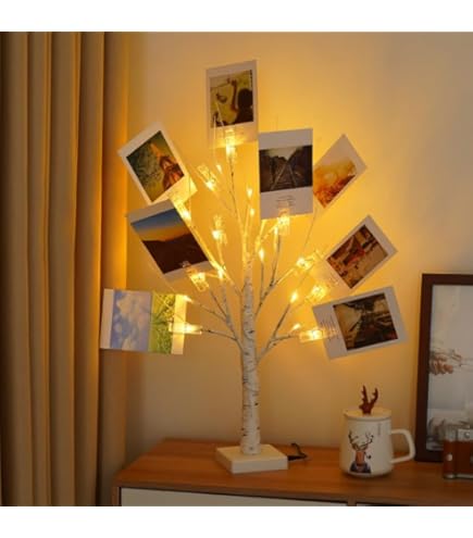 Le Support Photo En Forme De Cœur Contient Cinq Clips, Support D'arbre