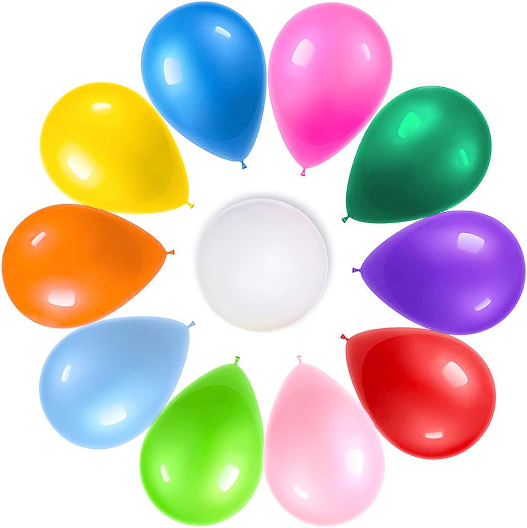 110 Pack Party Balloons Pearlescent Thickened Latex Balloon 12 inch Rainbow Ornament for Nursery décor, Arch, Garland, Christmas, Birthday: Toys & Games