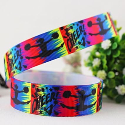 Generic Dancing Girl Printed Ribbon 7 8 Grosgrain Ribbon 10 Yards