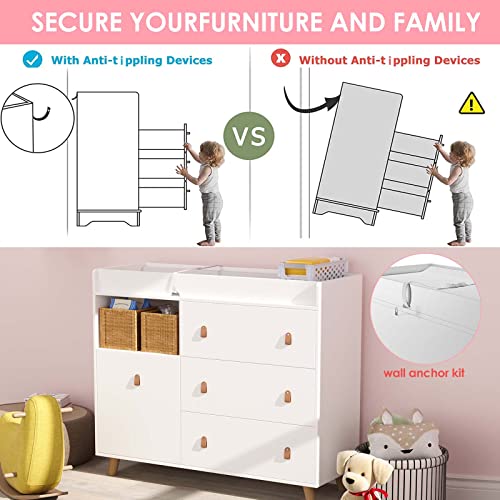 Nursery Furniture Lovinouse 3-Drawer Baby Changing Dresser