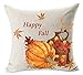 Thanksgiving Gift Maple Leaf Fall Autumn Harvest Pumpkin Cotton Linen Square Throw Waist Pillow Case Decorative Cushion Cover Pillowcase Sofa 18