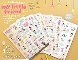 6 Sheets Decorative Scrapbooking Craft Sticker, Marrywindix Tech Diary Album Sticker Adhesive