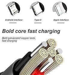 Bling Dual USB Car Charger with 3-in-1 Multi Fast