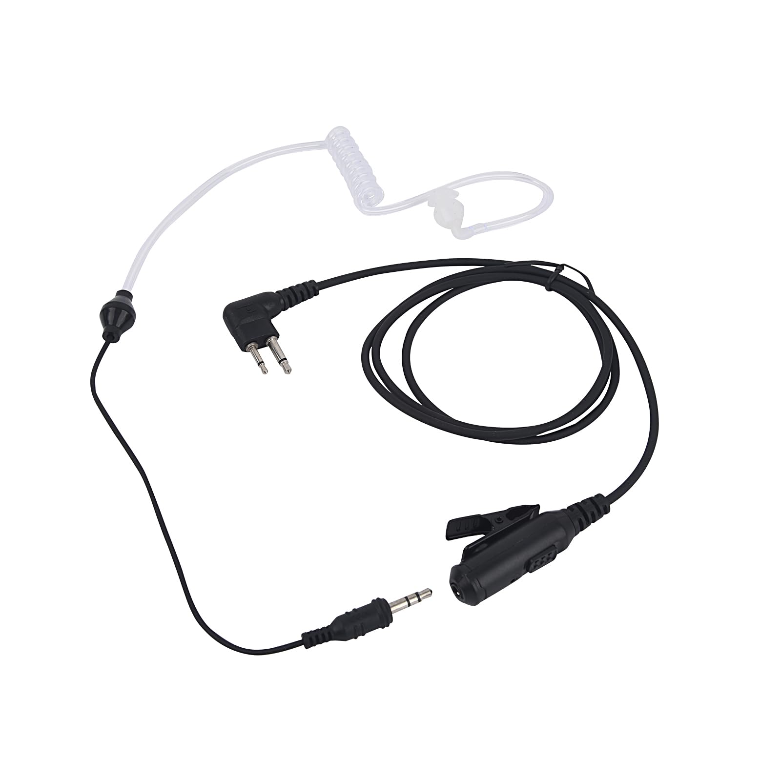 Photo 1 of Pdflie 2.5mm 3.5mm in-Ear M1 Ear Bud Ptt Mic Earpiece 3.5mm QD Aux Acoustic Surveillance Radio Headset for Motorola Walkie Talkie 2 Pin CLS 1010 1040 bpr40 dlr1060 ep450