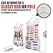 Regal Bazaar Jewelry Organizer – Dual-Sided Accessory Holder and Hanging Closet Storage Unit – Includes Metal Hanger, 29 Pockets and 18 Hook and Loop Tabs (White)
