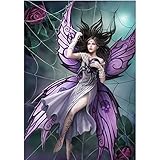 Moohue Needlework 14CT Counted Cross Stitch Kits Elf Girl DMC Thread Wall Room Decor Handmade Gifts (Elf Girl)