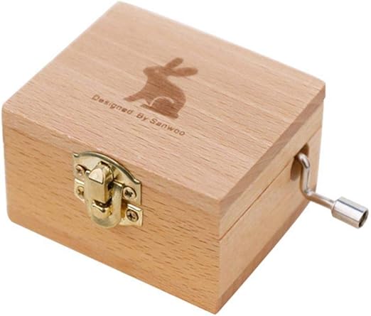 Cajas Musicales Antigua Caja De Manivela De Madera Tallada A Mano Caja De Música Caja De