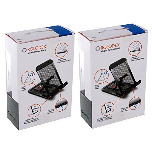 Rolodex Mesh Collection Mobile Device and Tablet Stand, Black (1866297)- 2 Pack - Thumbnail 6