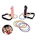 GEORLD Hen Stag Party Head Ring Toss Hoopla Game for Girl Night Out Bachelorette Party Games(2 Hoopla Toy,12 Colorful Rings and 2 Novelty Whistle)