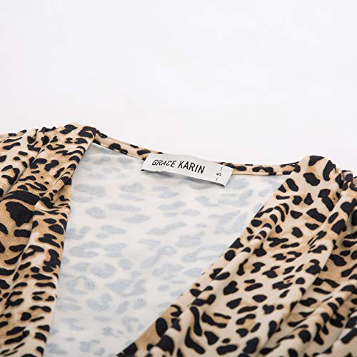 51HvsCUT0tL GRACE KARIN Mujer Vestido Ajustado Color Sólido Elegante Sexy con Cuello V GRACE KARIN Mujer Vestido Ajustado Color Sólido Elegante Sexy con Cuello V - Imagen 8