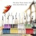 NUOLUX 16pcs Pine Base Holder Stand,Lightweight Wooden Cube Clips Holder, Card Note Memo Clip,Home/Office/Wedding Favors (Random Color)