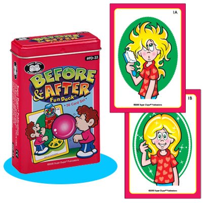 Super Duper Publications Before & After Fun Deck Flash Cards Educational Learning Resource for Children