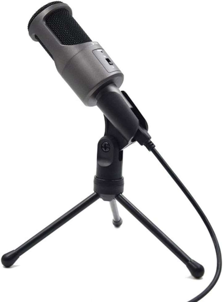 HBBOOI Plug and Play Desktop Condenser Microphone Kit for PC and Laptop Podcasting Game with Tripod
