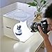Portable Photo Studio Box for Jewellery and Small Items Photography Lighting Studio Box Booth Shooting Tent Kit with 2x20 LED Lights 6 Colors Backdrops