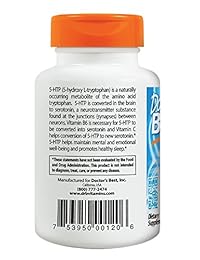 Doctors Best 5HTP mejorada con de vitaminas B6 y C, 753950001206, 1, 1