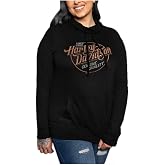 Harley-Davidson Women's Saloon Funnel Neck Pullover Fleece Hoodie - Black