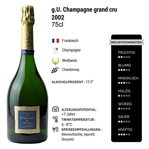Champagne Grand Cru Blanc de Blancs cuvée Orpale 2002 - De Saint-Gall - Rebsorte Chardonnay - 3x75cl – Bild 3