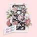 Miss Arts Compatible for LG V30 Case Shockproof, Slim Anti-Scratch Protective Kit with [Drop Protection] Heavy Duty Dual Layer Hybrid Cover Case for LG V30 Plus / V30S V35 ThinQ 2017 -Flower