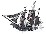 Ausini Pirate Series Corsair Ship Black Pearl 714 pieces Building Blocks Set for Kids with mini figure Building Bricks Compatible