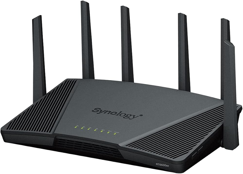 Synology RT6600AX Tri-band WiFi 6 Router - 2.5GbE WAN/LAN, 5.9GHz