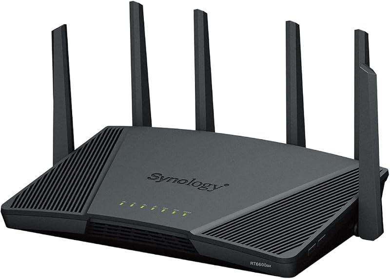 Synology RT6600AX Tri-band WiFi 6 Router - 2.5GbE WAN/LAN, 5.9GHz