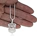 Pug Dog Animal Pendant Silver Plated Punk Pug Pendant Necklace for Pet Lovers