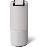 Br&uuml;Mate Strova 18oz 100% Leakproof Insulated Coffee Mug | Ceramic-Lined Interior | Built-In Silicone Sleeve for Travel | Locking Flip Lid (Dune)