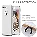 iPhone 7 Plus Case,Lavince Full Body Protection Hard Slim Cover[Dual Layer] with Tempered Glass Screen Protector for iPhone 7 Plus 5.5inch(Silver)