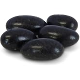Black Jordan Almonds by Its Delish, 2 LBS Bulk | Sugared Almond Nut with Sweet Hard Candy Coating - Bulk Wedding Favors, Bridal and Baby Showers, Party Buffets - USA Made, Vegan &amp; Kosher
